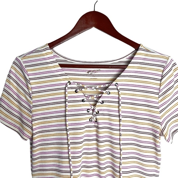 Arizona Jean Company Striped Top - Picture 3 of 4